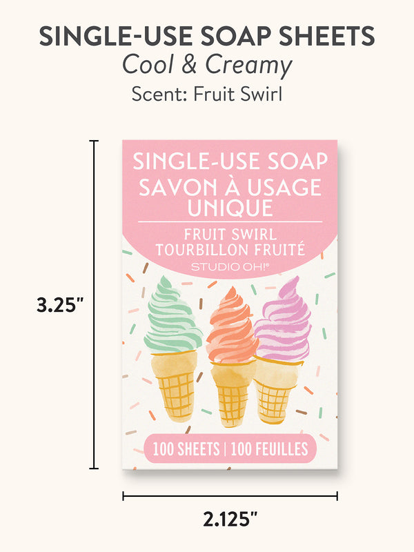 Studio Oh Cool & Creamy Single-Use Soap Sheets
