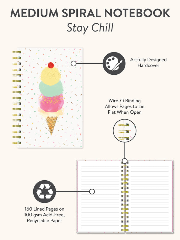 Studio Oh Cool & Creamy Stationery Gift Bundle