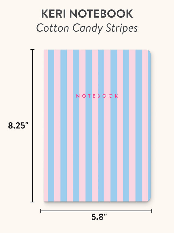 Studio Oh Cotton Candy Stripes Keri Notebook