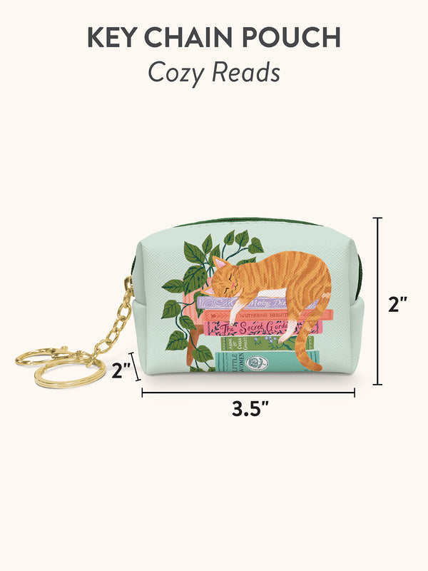 Studio Oh Cozy Reads Key Chain Pouch