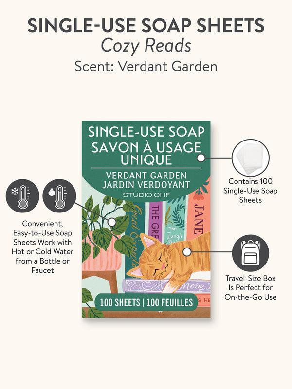 Studio Oh Cozy Reads Single-Use Soap Sheets