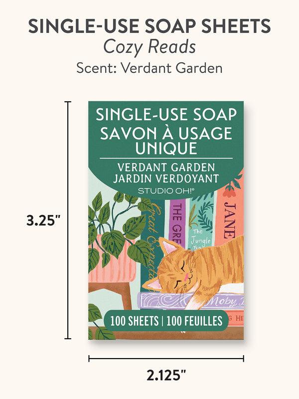 Studio Oh Cozy Reads Single-Use Soap Sheets