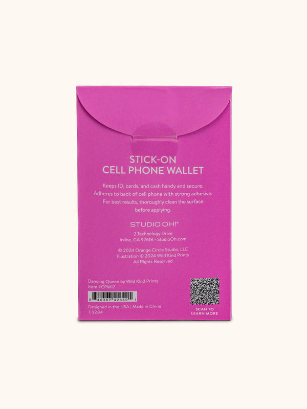 Studio Oh Dancing Queen Stick-On Cell Phone Wallet