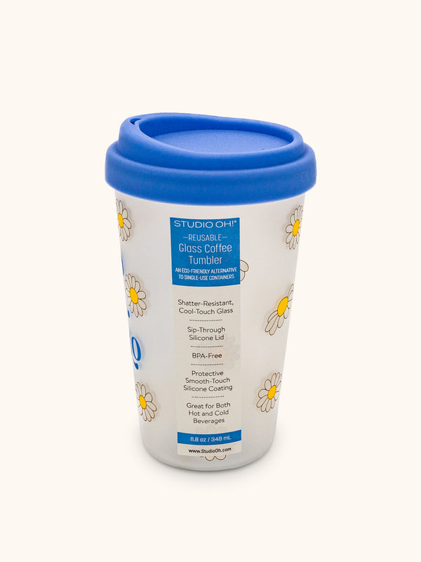 Studio Oh Do No Harm Glass Coffee Tumbler