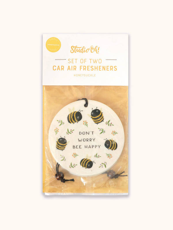 Studio Oh Don't Worry Bee Happy Car Air Freshener