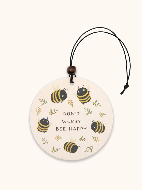 studio oh Don't Worry Bee Happy Car Air Freshener
