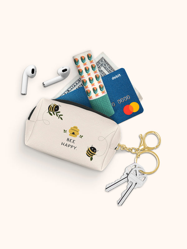 Studio Oh Don't Worry Bee Happy Key Chain Pouch