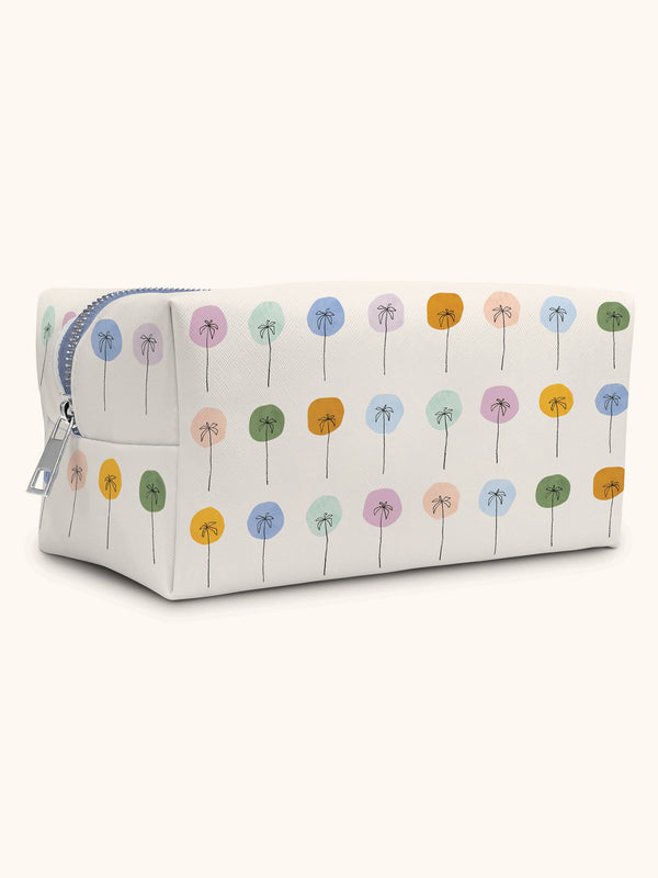 studio oh Dotted Palms Loaf Cosmetic Bag