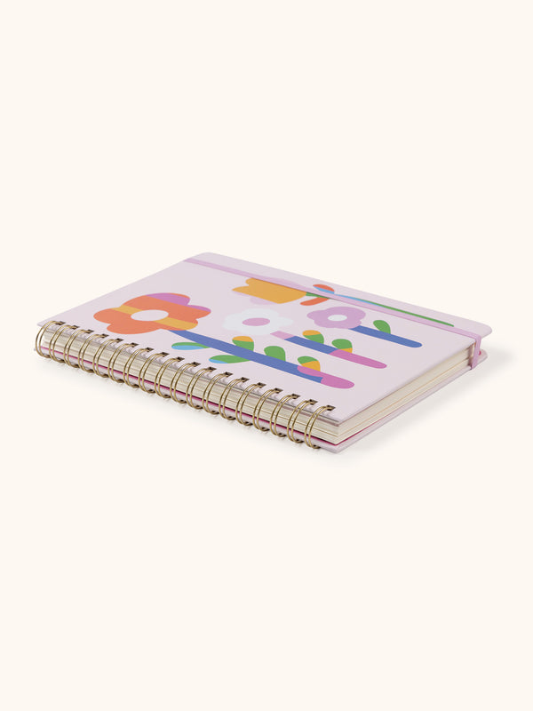 Studio Oh Faire Flowers Undated Tri-Tab Planner