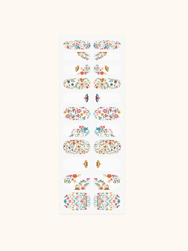 Studio Oh Floral Moths Mani Nail Wrap Kit