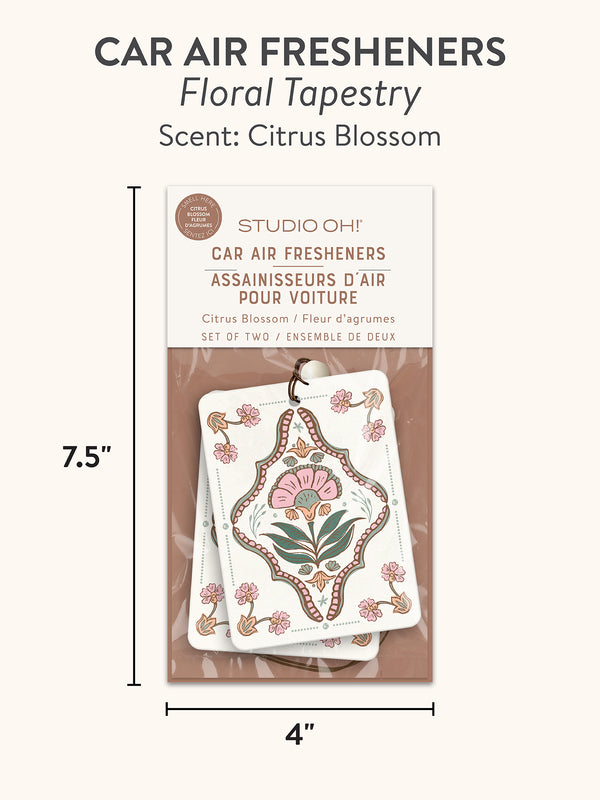 Studio Oh Floral Tapestry Car Air Freshener