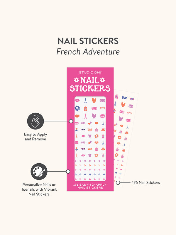 Studio Oh French Adventure Nail Stickers