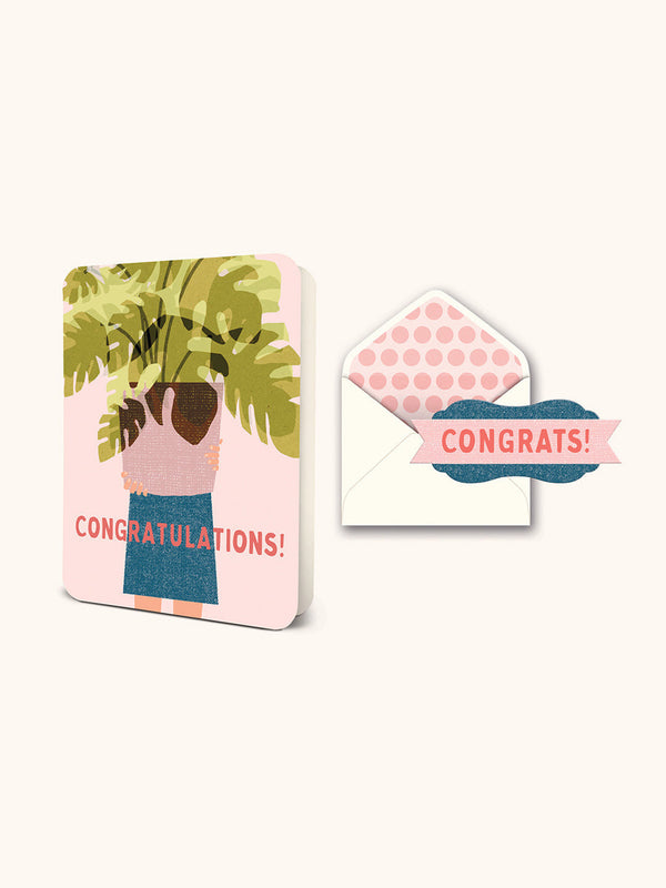 studio oh Friendly Fronds Deluxe Greeting Card