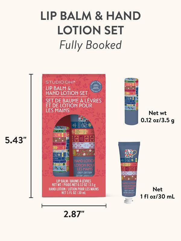 Studio Oh Fully Booked Lip Balm & Hand Lotion Set