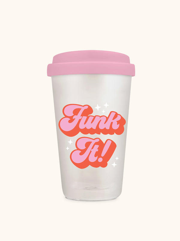 studio oh Funk It Glass Coffee Tumbler