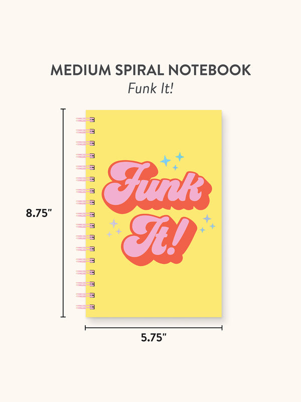 Studio Oh Funk It Medium Spiral Notebook