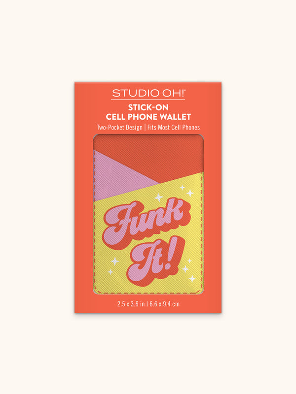 Studio Oh Funk It Stick-On Cell Phone Wallet