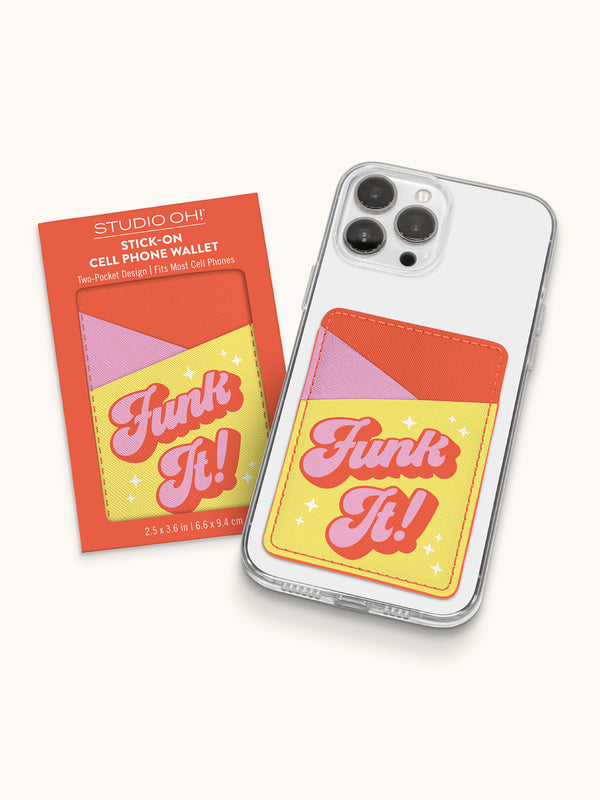 Studio Oh Funk It Stick-On Cell Phone Wallet
