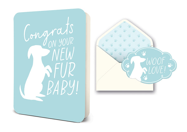 studio oh Fur Baby Deluxe Greeting Card