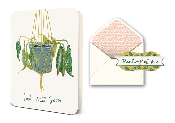 studio oh Get Well Soon Plant Deluxe Greeting Card