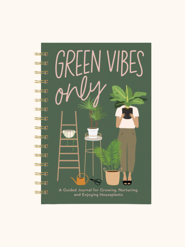 studio oh Green Vibes Only Guided Journal