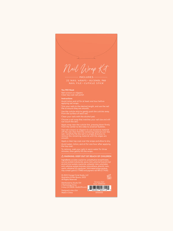 Studio Oh Groovy Girls Mani Nail Wrap Kit