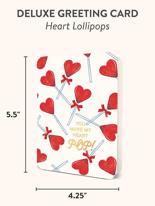 Studio Oh Heart Lollipops Deluxe Greeting Card