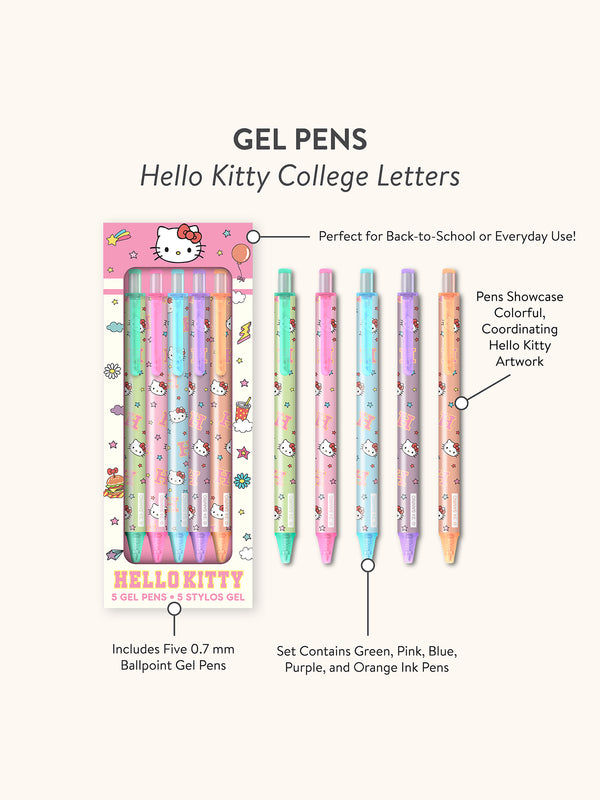 Studio Oh Hello Kitty College Letters Gel Pens