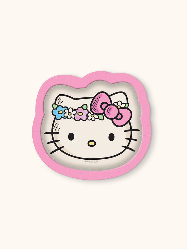 studio oh Hello Kitty Flower Crowns Dessert Plates
