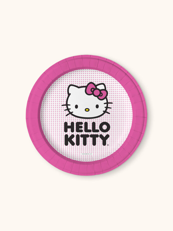 studio oh Hello Kitty Pink Dots Dessert Plates