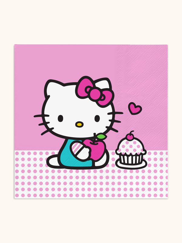 studio oh Hello Kitty Pink Dots Luncheon Napkins