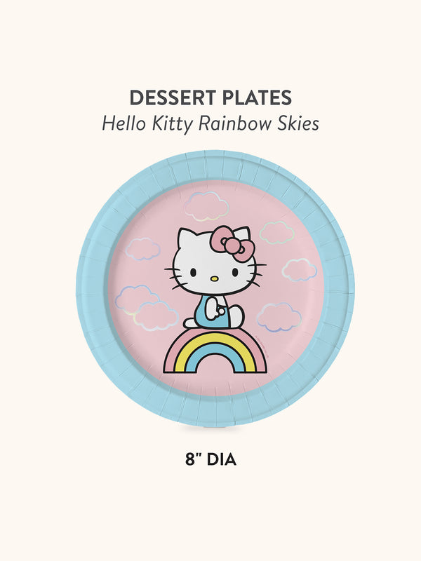 Studio Oh Hello Kitty Rainbow Skies Dessert Plates