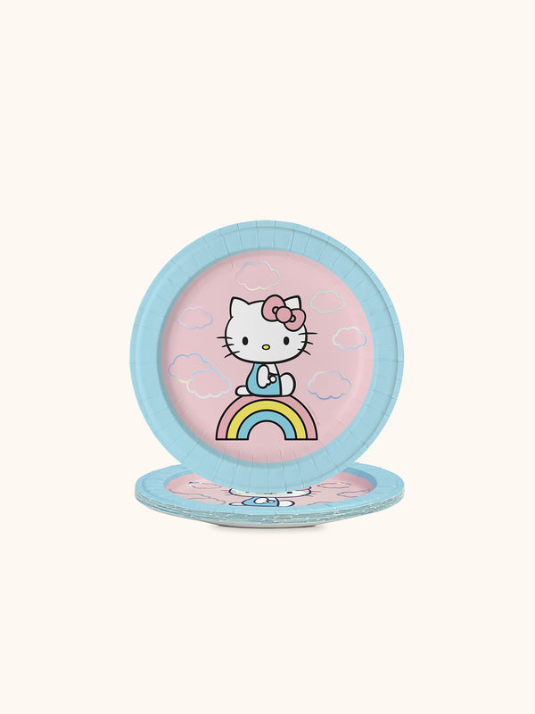 studio oh Hello Kitty Rainbow Skies Dessert Plates