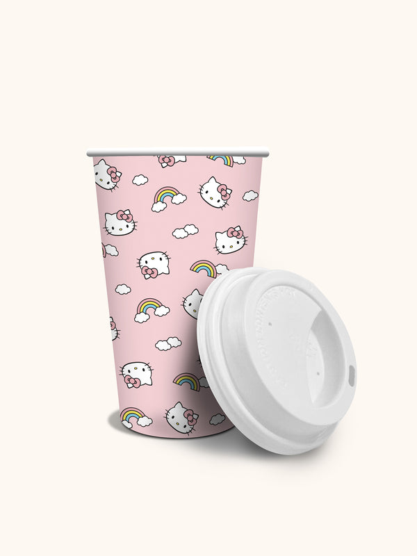 Studio Oh Hello Kitty Rainbow Skies Paper Hot Cups
