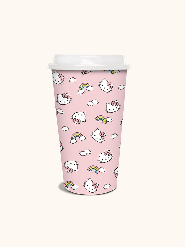 Studio Oh Hello Kitty Rainbow Skies Paper Hot Cups