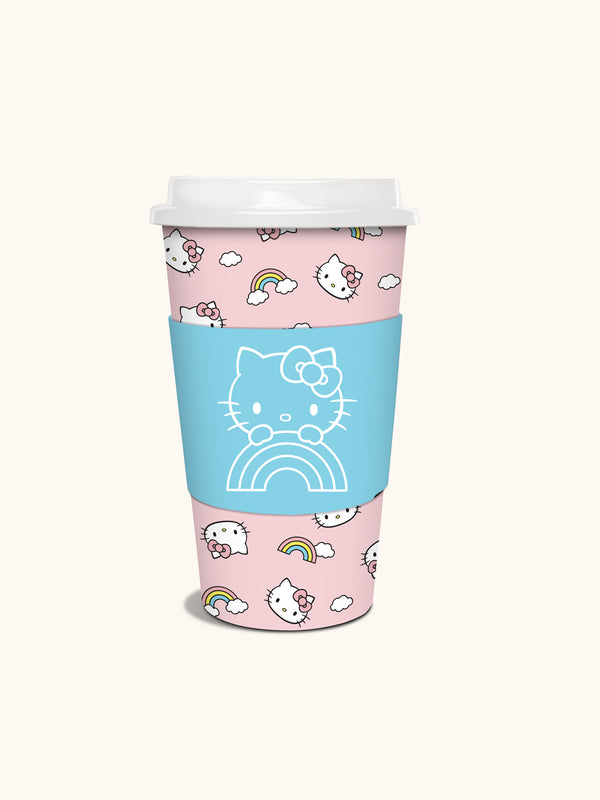 studio oh Hello Kitty Rainbow Skies Paper Hot Cups