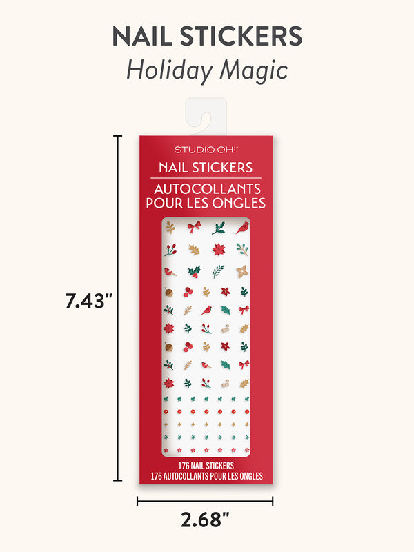 Studio Oh Holiday Magic Christmas Nail Stickers