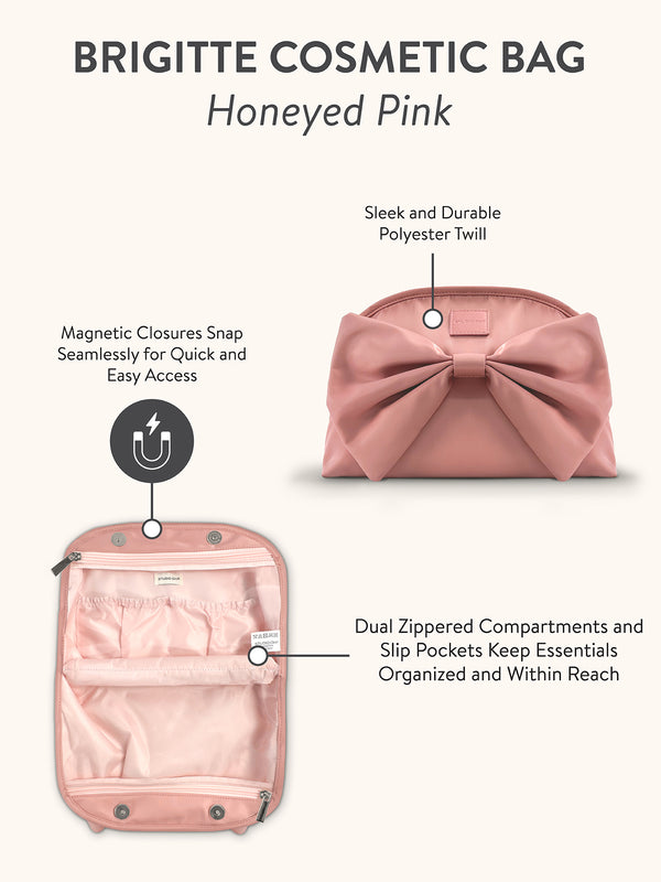 Studio Oh Honeyed Pink Brigitte Cosmetic Bag