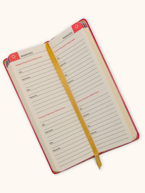 Studio Oh Hot Pink Password Jotter Journal