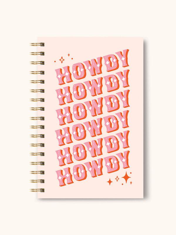 studio oh Howdy Partner Medium Spiral Notebook
