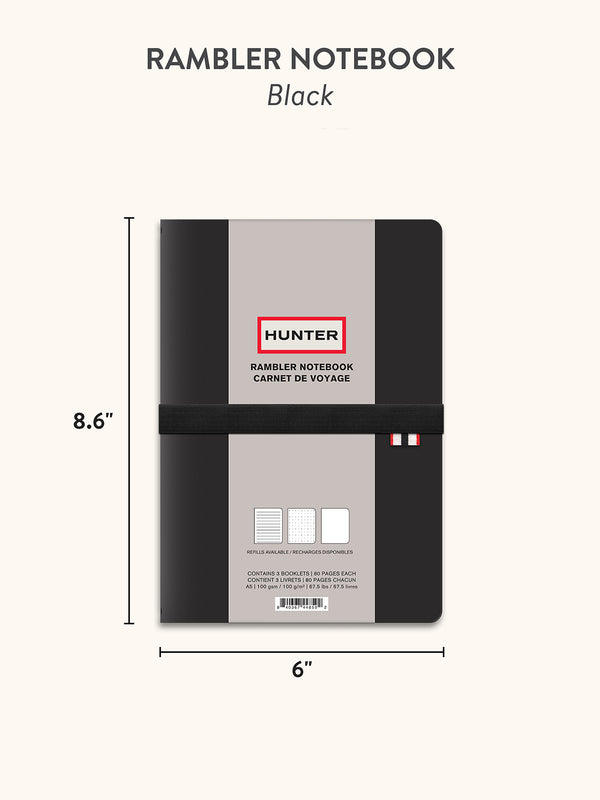 Studio Oh Hunter Black Rambler Refillable Notebook