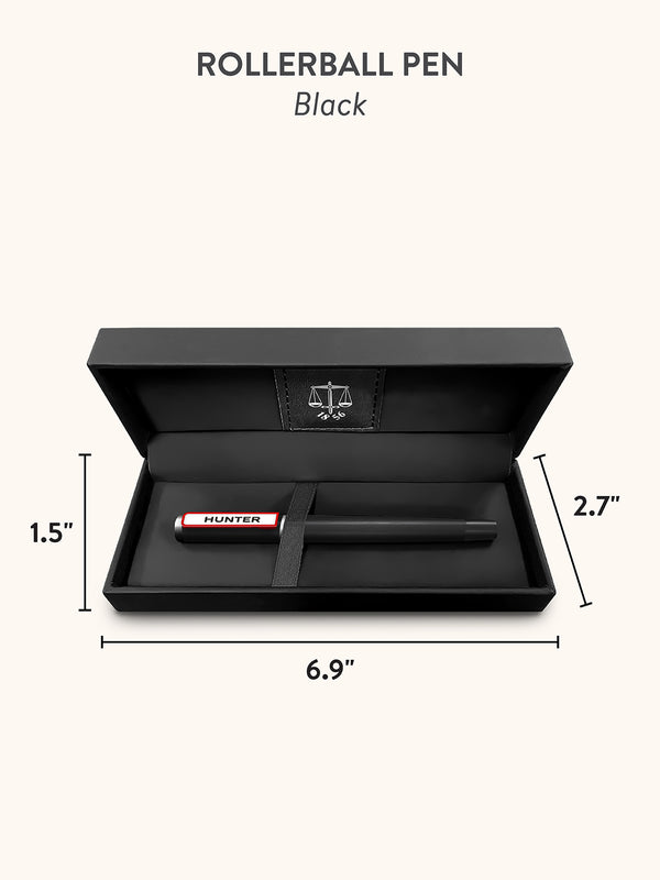 Studio Oh Hunter Black Rollerball Pen