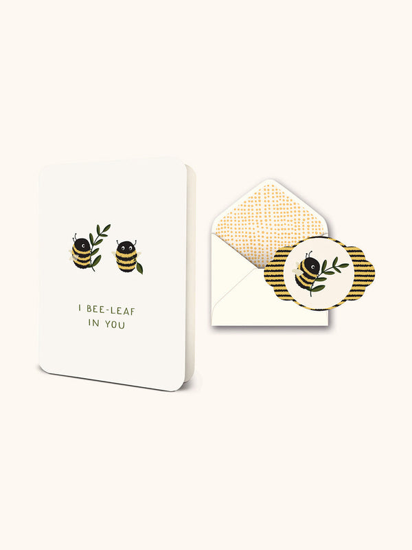 studio oh I Bee-Leaf In You Deluxe Greeting Card