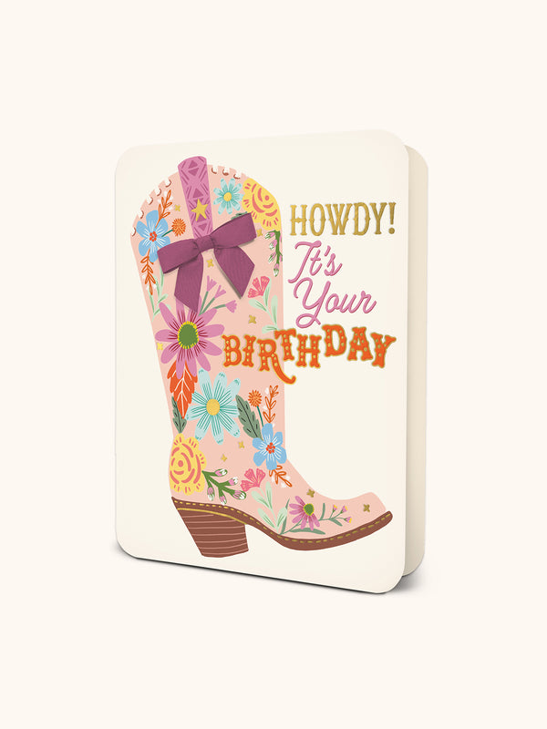 studio oh It's Your Boot-Day Deluxe Greeting Card