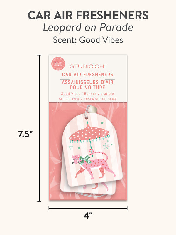 Studio Oh Leopard On Parade Car Air Freshener