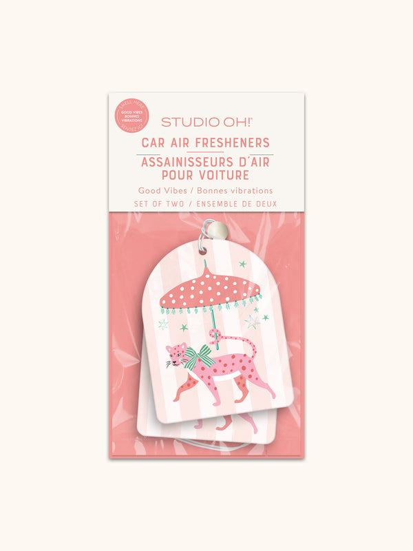 studio oh Leopard on Parade Car Air Freshener