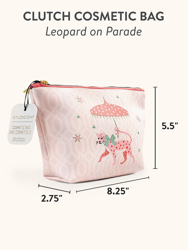 Studio Oh Leopard On Parade Clutch Cosmetic Bag