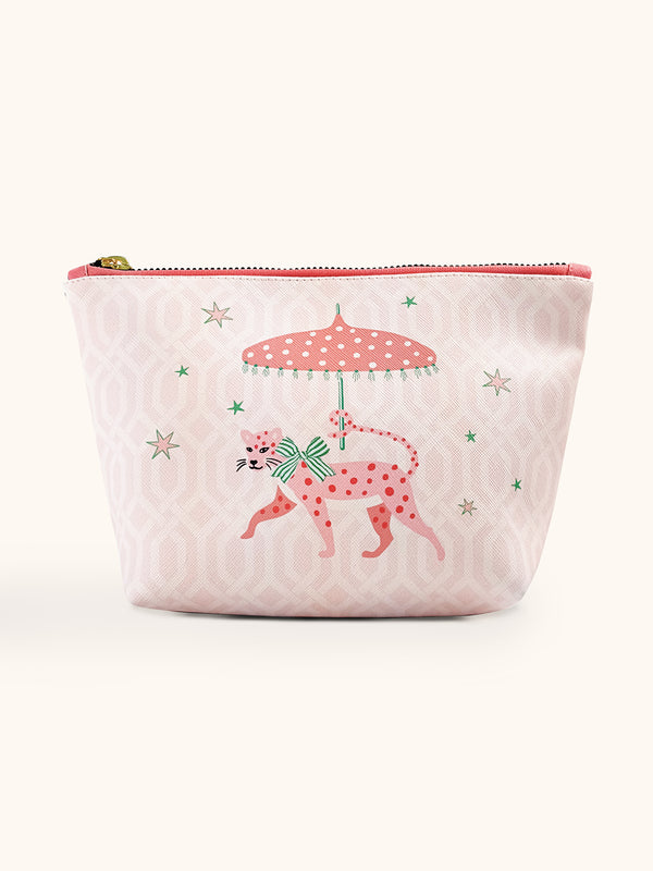 studio oh Leopard on Parade Clutch Cosmetic Bag