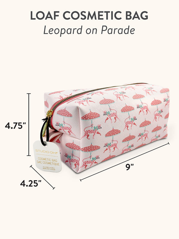 Studio Oh Leopard On Parade Cosmetic Loaf Pouch