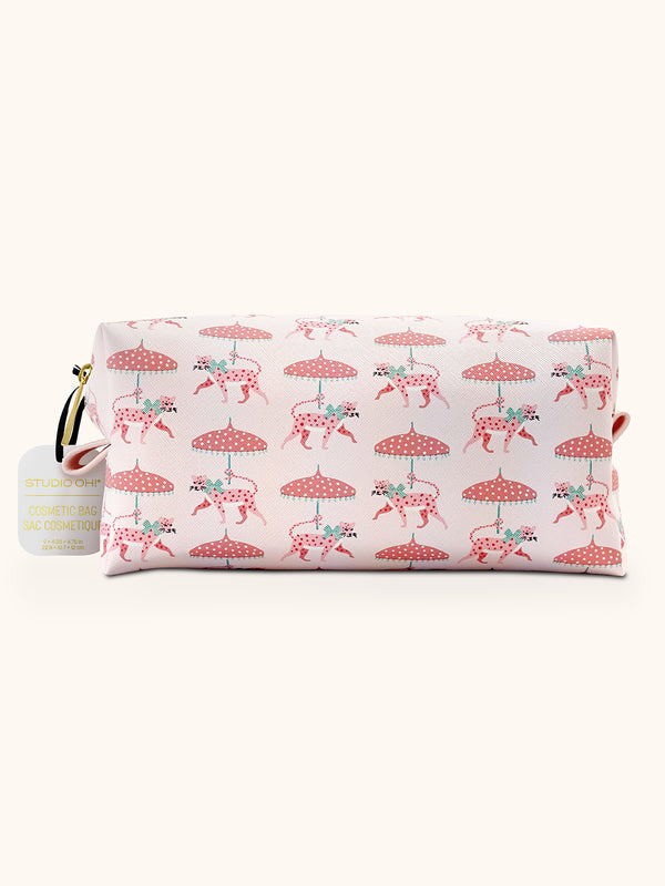 studio oh Leopard on Parade Cosmetic Loaf Pouch